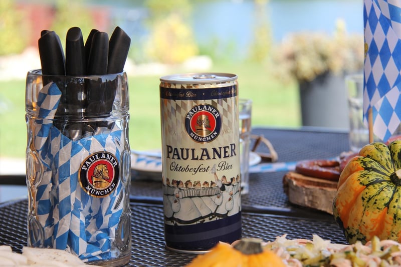 German beer and pretzel